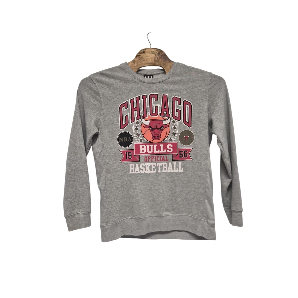 NBA Chicago Bulls 1966 Large Crewneck Sweater Pullover Graphic Cotton